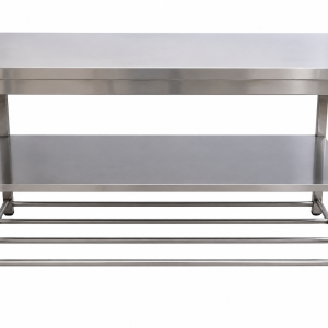 میز کار استیل صنعتی 190×60 سانتی طبقه دار